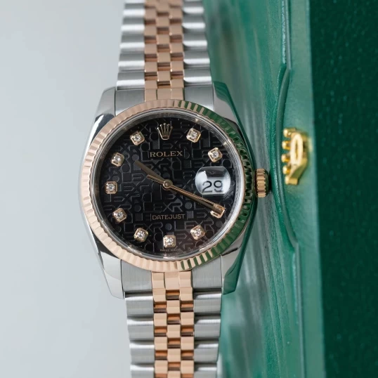 Rolex Oyster Perpetual Datejust 36mm 116231 – Mặt số vi tính đen