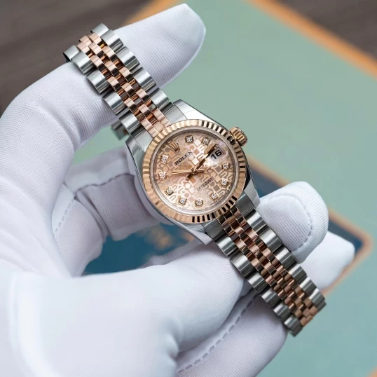 Rolex Oyster Perpetual Lady-Datejust 26mm - Ref. 179171 Mặt số vi tính hồng