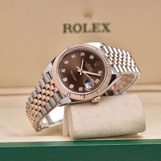 Rolex Oyster Perpetual Datejust 41 126331 Chocolate Diamond Dial – Fullbox 2023