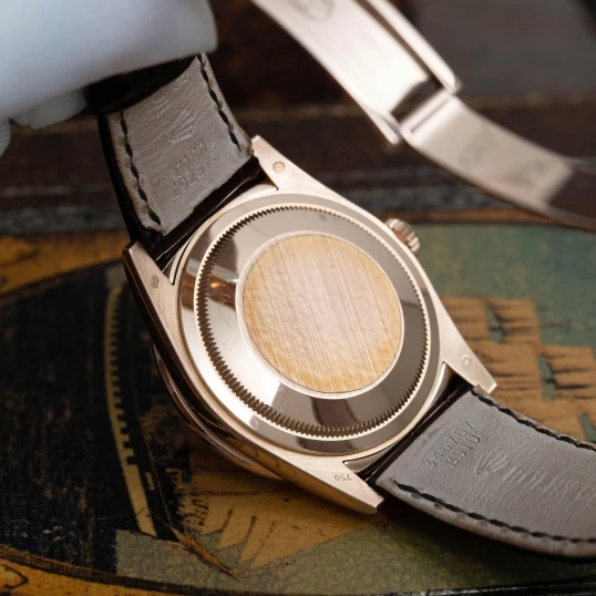 Rolex Oyster Perpetual Day-Date 36 Ref. 118135 Chocolate Diamond Baguette