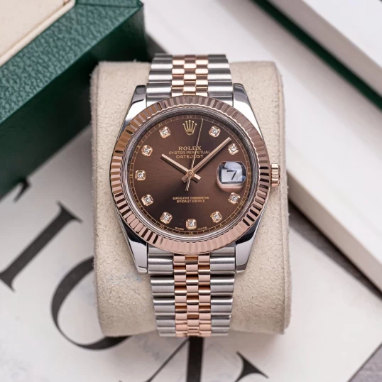 Rolex Oyster Perpetual Datejust 41 126331 Chocolate Diamond Dial – Fullbox 2024