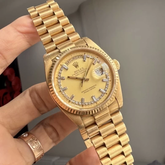 Rolex President Day-Date Champagne Diamond Dial