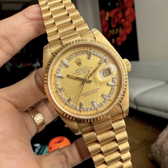 Rolex President Day-Date Champagne Diamond Dial
