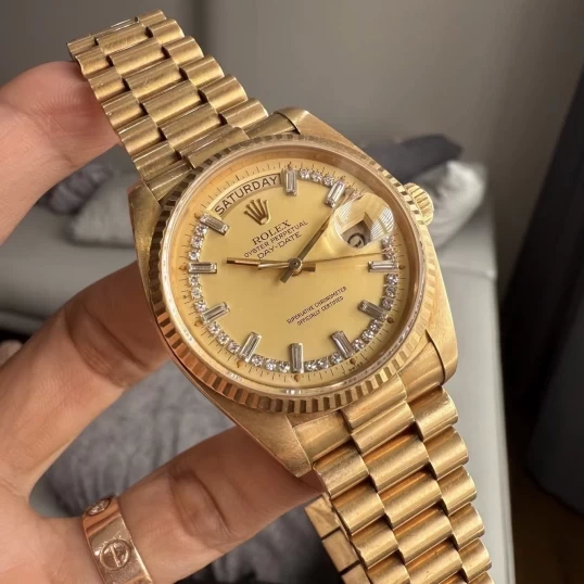 Rolex President Day-Date Champagne Diamond Dial