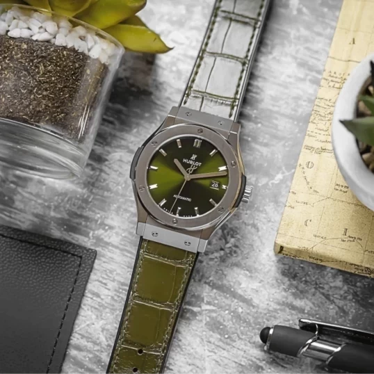 Hublot Classic Fusion Green Dial 42mm Ref. 542.NX.8970.LR