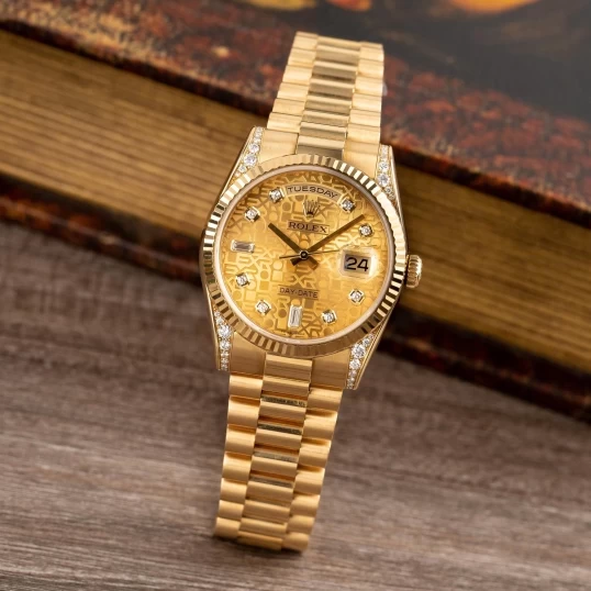 Rolex Day-Date 36mm Ref. 118338 – Champagne Dial Diamond