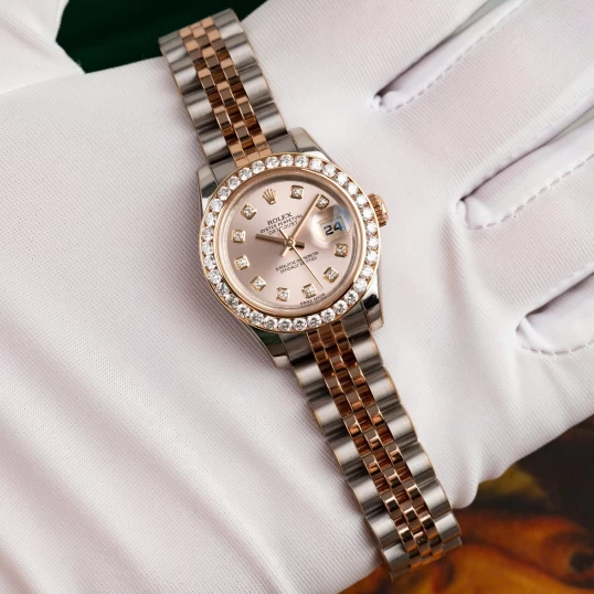 Rolex Oyster Perpetual Lady-Datejust 26mm - Ref. 179171 Mặt Tia Hồng