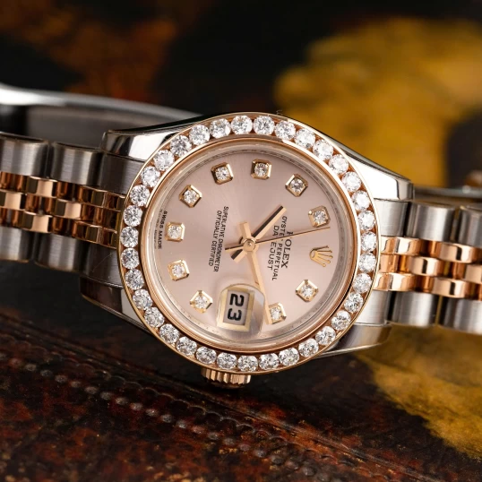 Rolex Oyster Perpetual Lady-Datejust 26mm - Ref. 179171 Mặt Tia Hồng