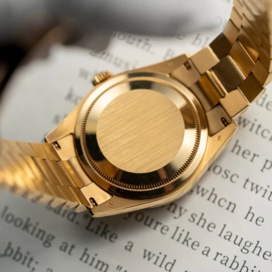 Rolex Oyster Perpetual Day-Date 36mm Champagne Dial Diamond - Ref. 118238