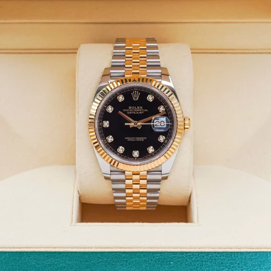 Rolex Oyster Perpetual Datejust 41mm – Ref. 126333 – Black Dial Diamond
