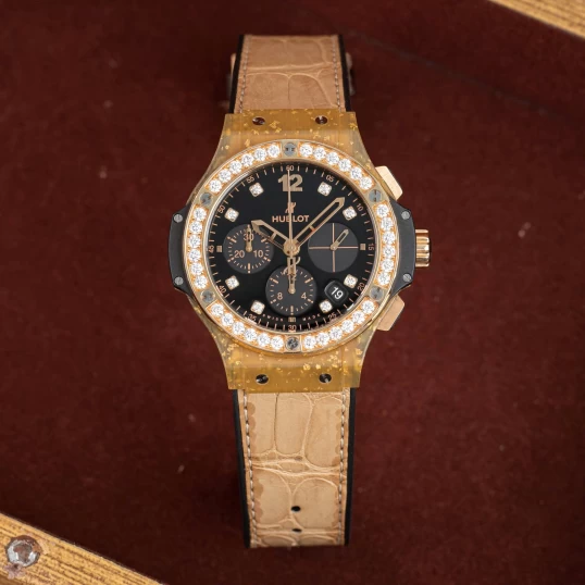 Hublot Big Bang 41mm Chronograph – Ref. 341.XN.1280.LR.1204 – King Gold Diamond Bezel