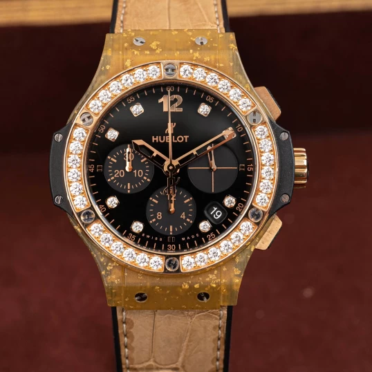 Hublot Big Bang 41mm Chronograph – Ref. 341.XN.1280.LR.1204 – King Gold Diamond Bezel