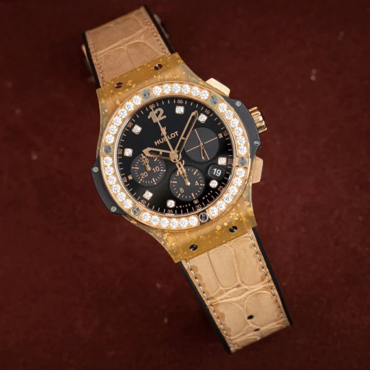 Hublot Big Bang 41mm Chronograph – Ref. 341.XN.1280.LR.1204 – King Gold Diamond Bezel