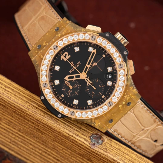Hublot Big Bang 41mm Chronograph – Ref. 341.XN.1280.LR.1204 – King Gold Diamond Bezel