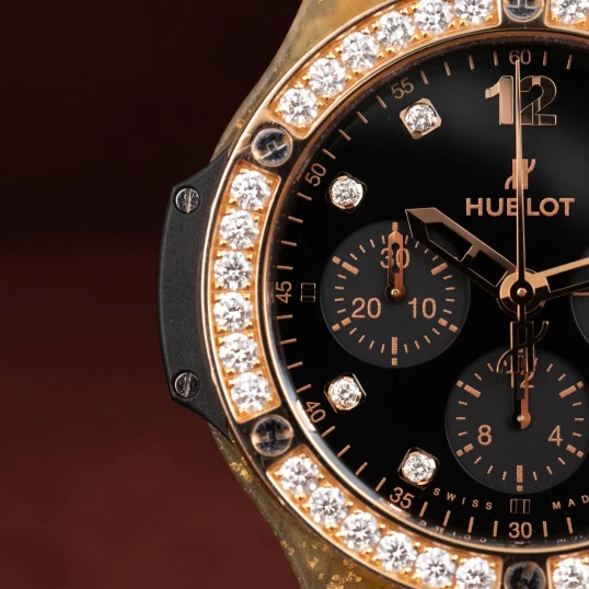 Hublot Big Bang 41mm Chronograph – Ref. 341.XN.1280.LR.1204 – King Gold Diamond Bezel