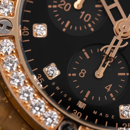 Hublot Big Bang 41mm Chronograph – Ref. 341.XN.1280.LR.1204 – King Gold Diamond Bezel