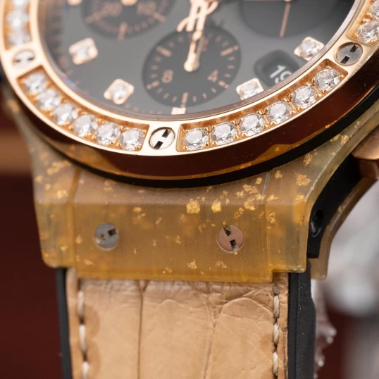 Hublot Big Bang 41mm Chronograph – Ref. 341.XN.1280.LR.1204 – King Gold Diamond Bezel