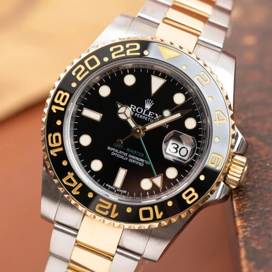 Rolex GMT-Master II Black Dial Demi Gold 40mm – Ref. 116713LN