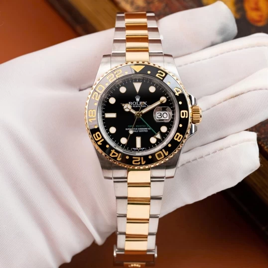 Rolex GMT-Master II Black Dial Demi Gold 40mm – Ref. 116713LN