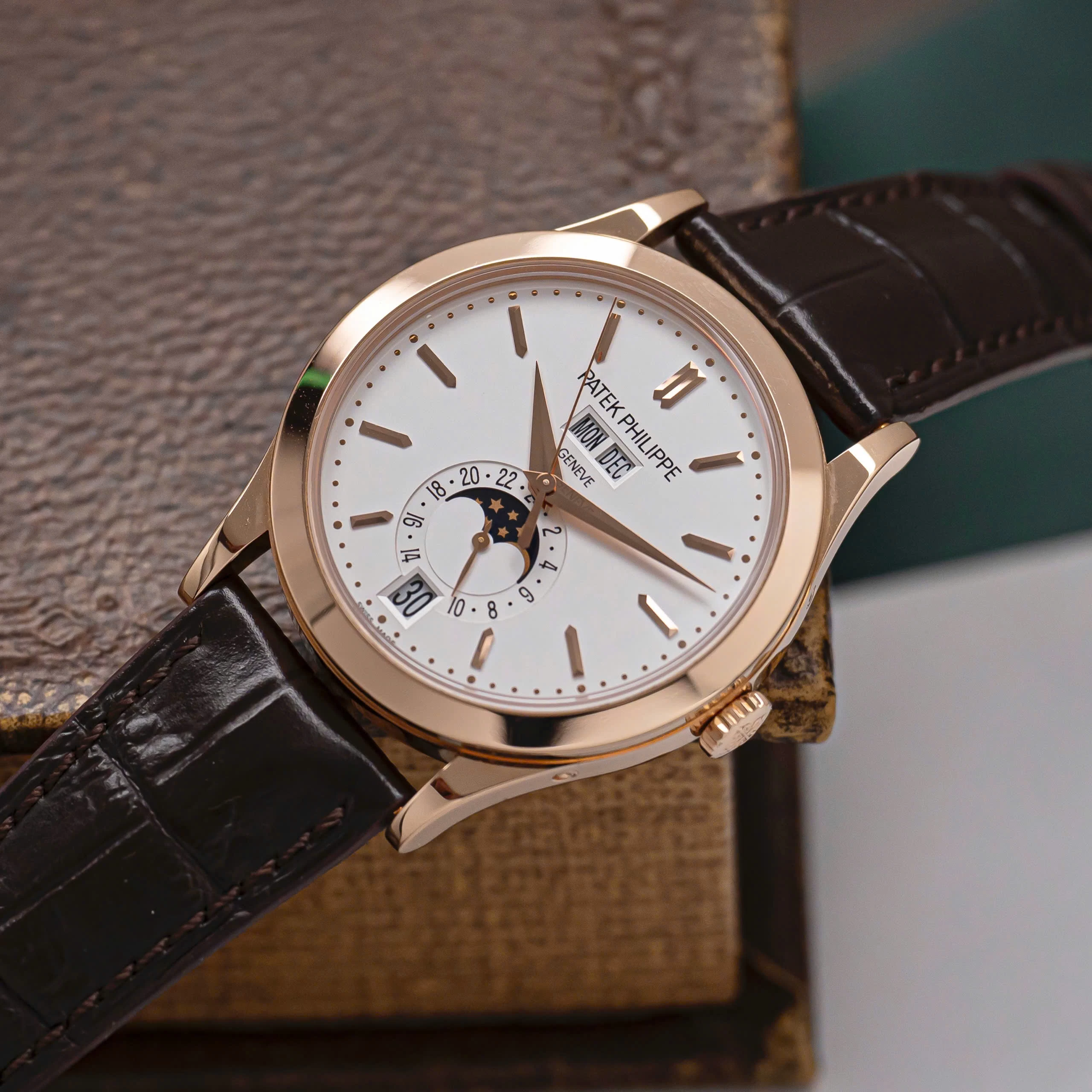 Patek Philippe Complications Annual Calendar Moonphase White Dial 38.5mm – 5396R-011