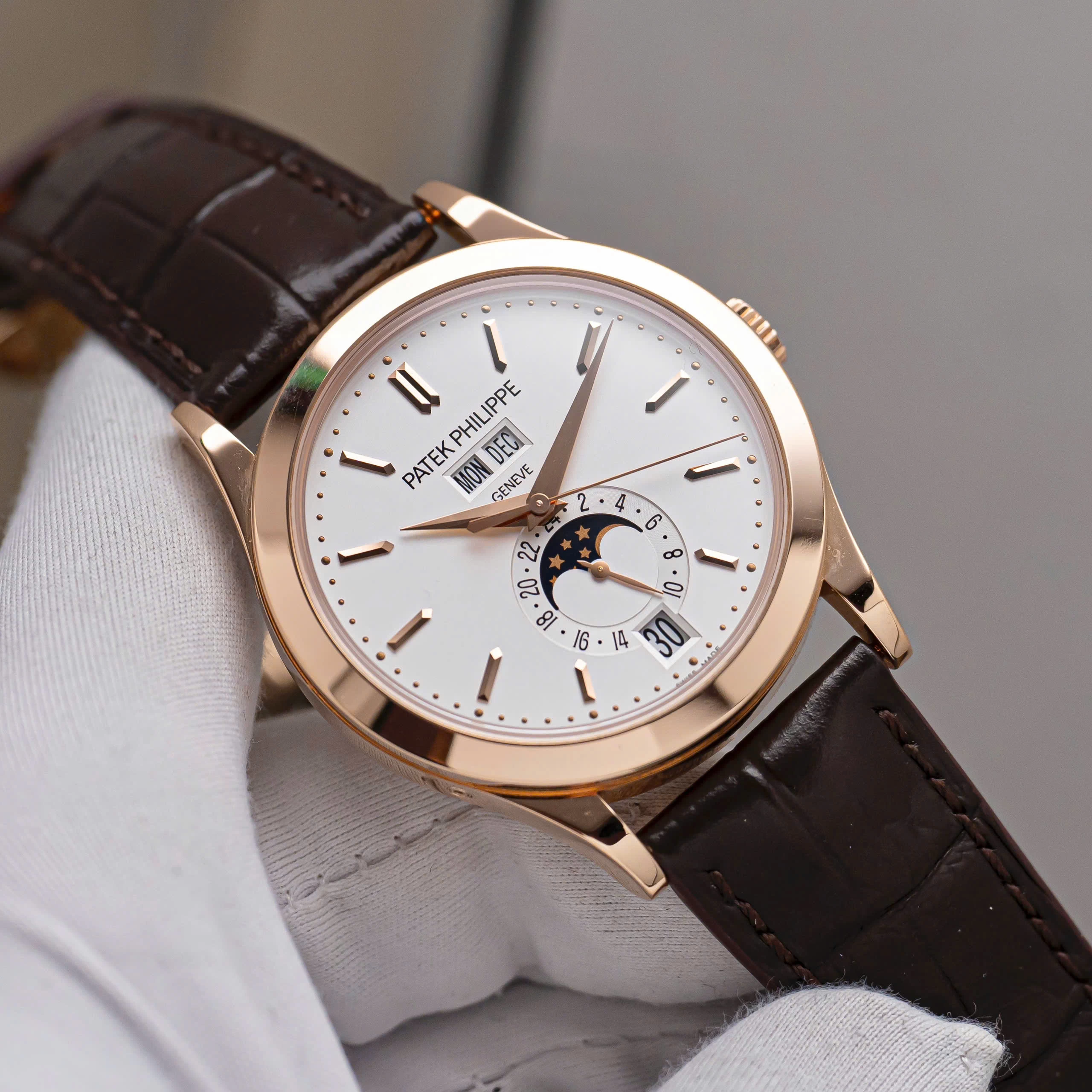 Patek Philippe Complications Annual Calendar Moonphase White Dial 38.5mm – 5396R-011