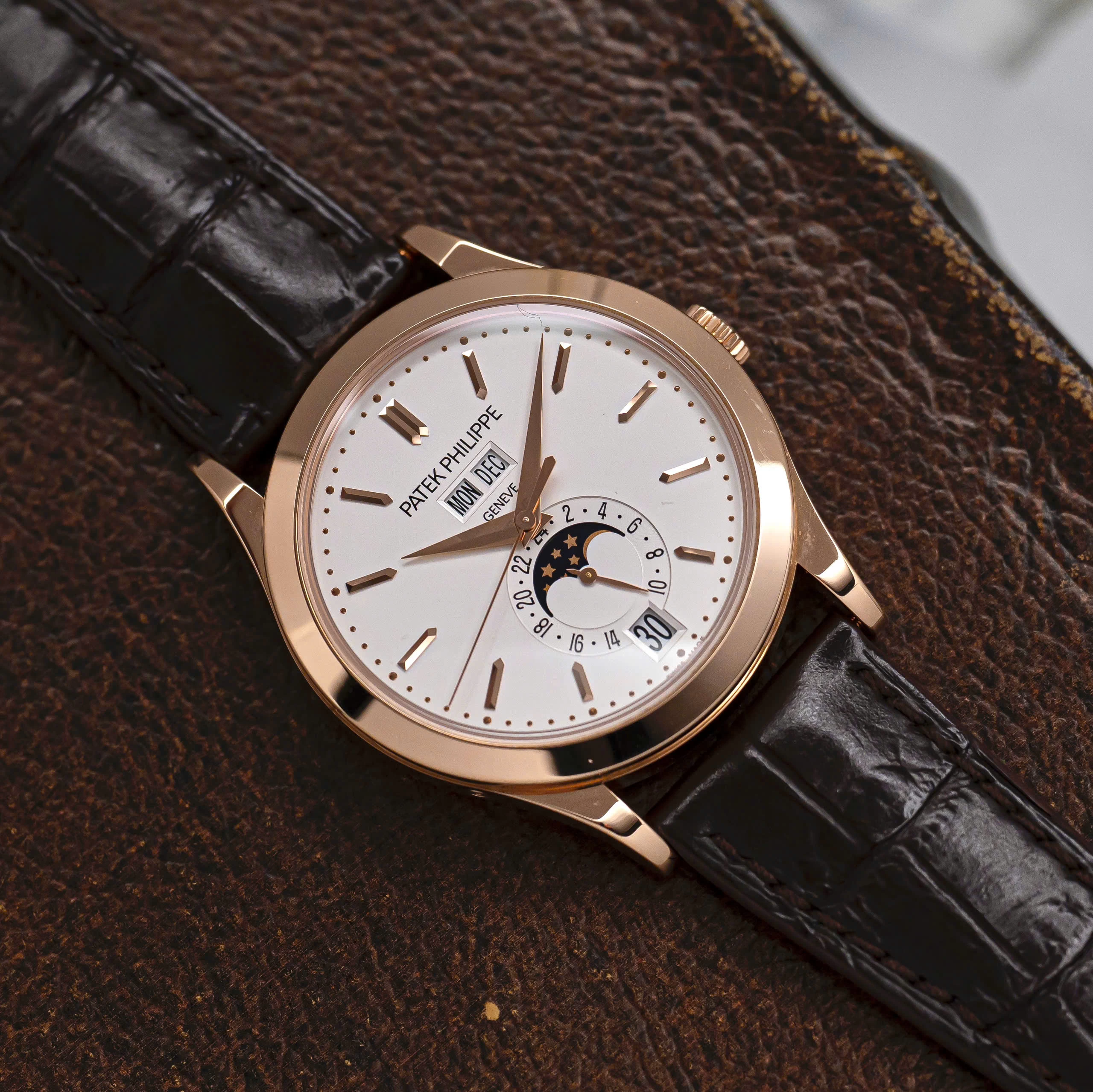 Patek Philippe Complications Annual Calendar Moonphase White Dial 38.5mm – 5396R-011