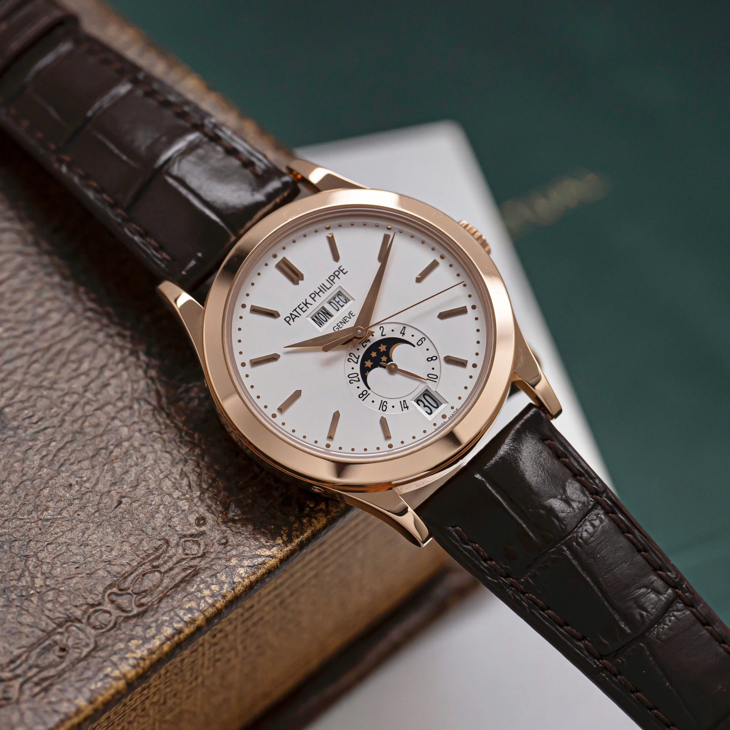 Patek Philippe Complications Annual Calendar Moonphase White Dial 38.5mm – 5396R-011