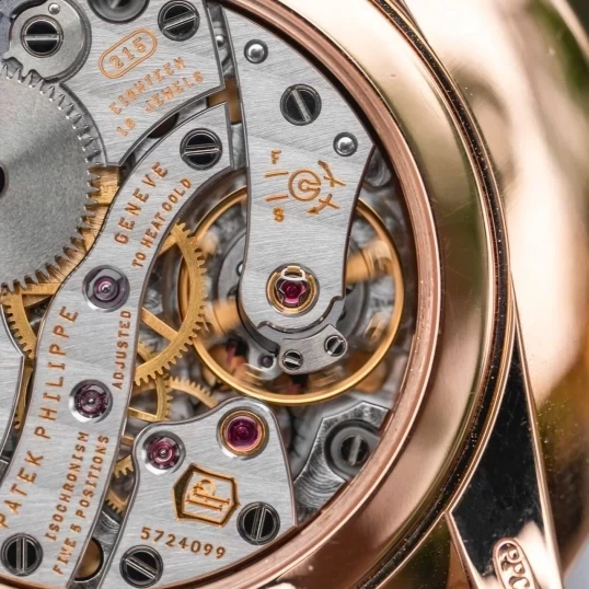 Patek Philippe Calatrava Silver Dial 18k Rose Gold Brown Leather Mens Watch 5123R-001