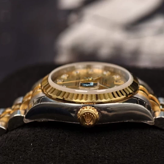 Rolex Lady Datejust 26mm Ref. 179173 – Champagne Floral Dial Diamond