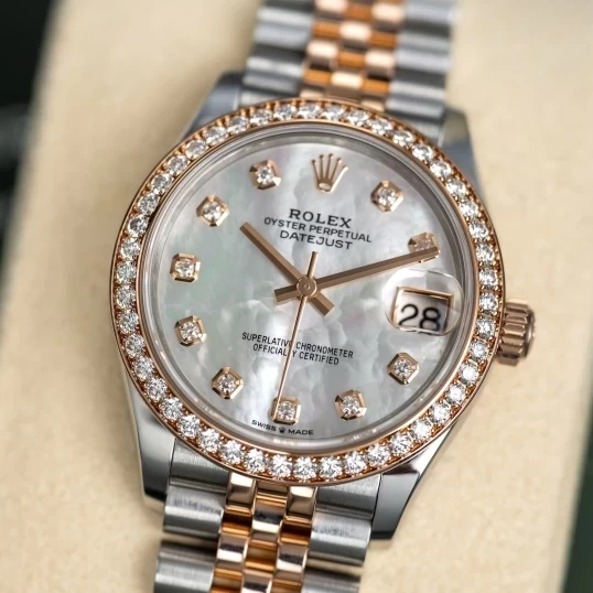 Rolex Oyster Perpetual Datejust 278381RBR MOP Everose Diamond