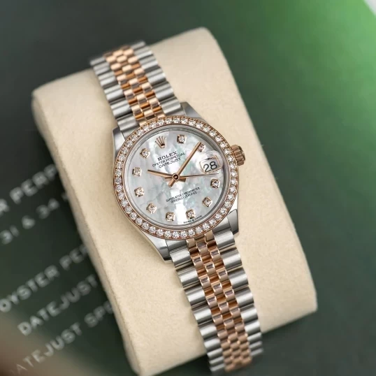 Rolex Oyster Perpetual Datejust 278381RBR MOP Everose Diamond