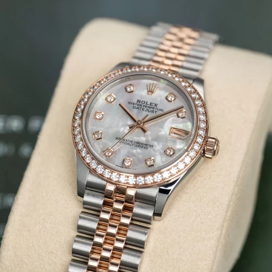 Rolex Oyster Perpetual Datejust 278381RBR MOP Everose Diamond