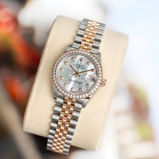 Rolex Oyster Perpetual Datejust 278381RBR MOP Everose Diamond