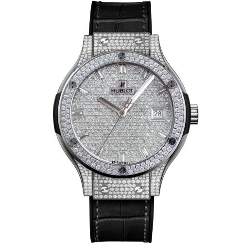 HUBLOT Classic Fusion Full diamond pave 42mm