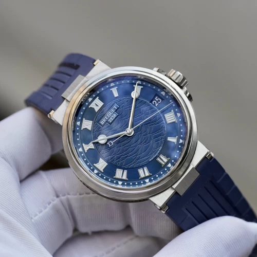 Đồng Hồ Breguet Marine Blue Dial 18k White Gold 5517BB/Y2/9ZU Fullbox 01/2022