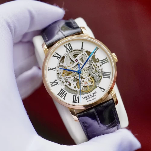 Đồng Hồ LOUIS ERARD 18K  Rose Gold Skeleton  40mm