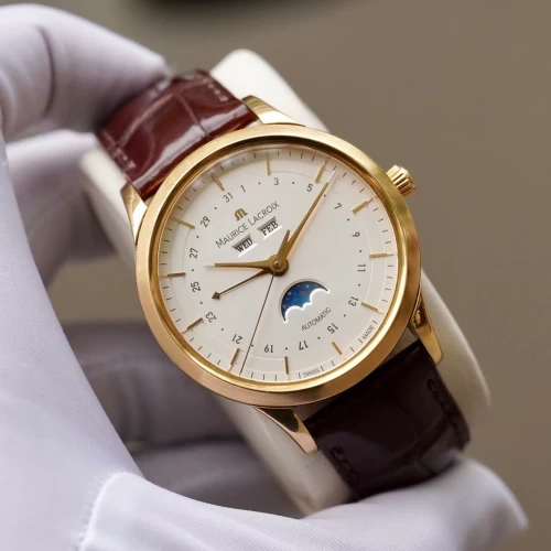 Đồng Hồ Maurice Lacroix Les Classiques Phase De Lune vàng 18k cao cấp