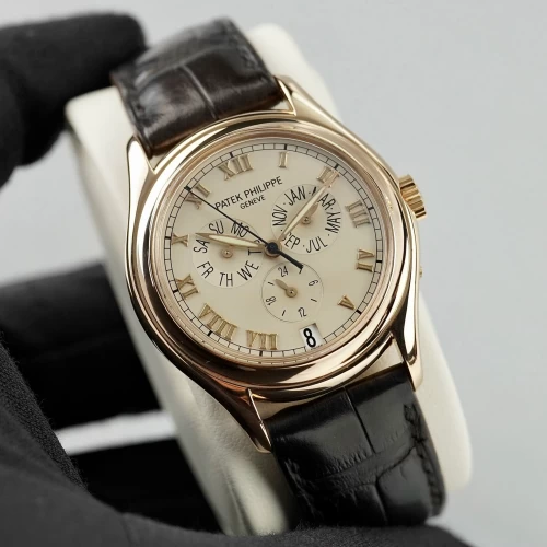 Đồng hồ Patek Philippe 18k Rose Gold Annual Calendar & GMT 5035r