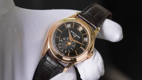 Đồng Hồ Patek Phillippe 5205R-010 Rose Gold Mặt Đen  Fullset Date 2017