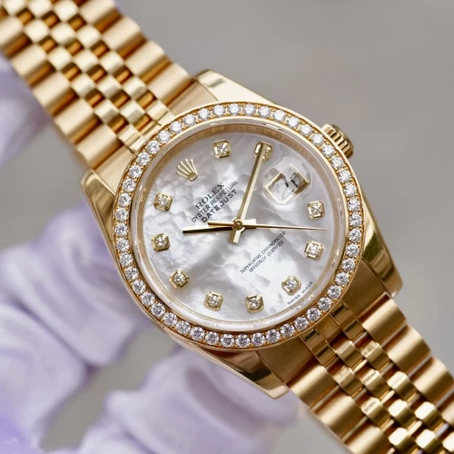 Đồng hồ Rolex Archive Datejust 36mm Yellow Gold 116238 White Mop Diamonds