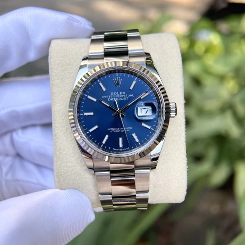 Đồng Hồ Rolex Datejust 36mm 126234 blue Index full box 02/2020