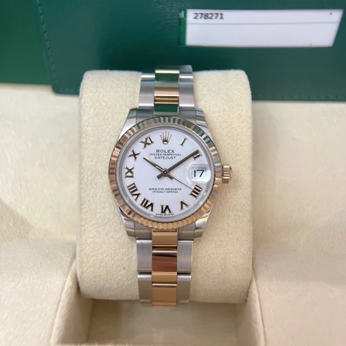 Đồng Hồ Rolex Lady-Datejust 31mm 278271 La mã trắng full box 2020