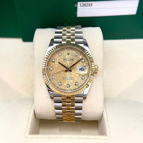 Rolex Datejust 36mm 126233 Vi Tính Vàng Full 2019