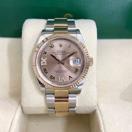 Rolex Datejust 36mm 126231 Hồng kim VI-IX full box 2020