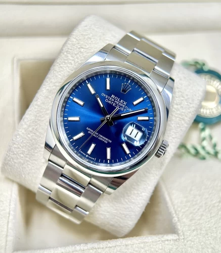 Rolex Datejust 36mm 126200 Xanh Blue Index full box 12/2019