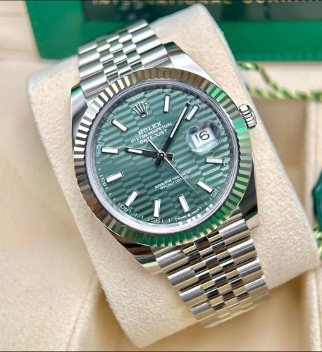 Rolex Datejust 41mm 126334 Xếp Gạch Xanh Mint Green Index New 2023