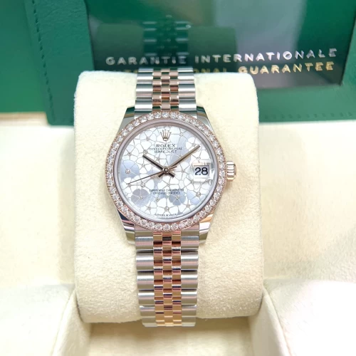 Rolex lady-datejust 31mm 278381rbr Mặt Hoa Niềng Kim Zin New 05/2023