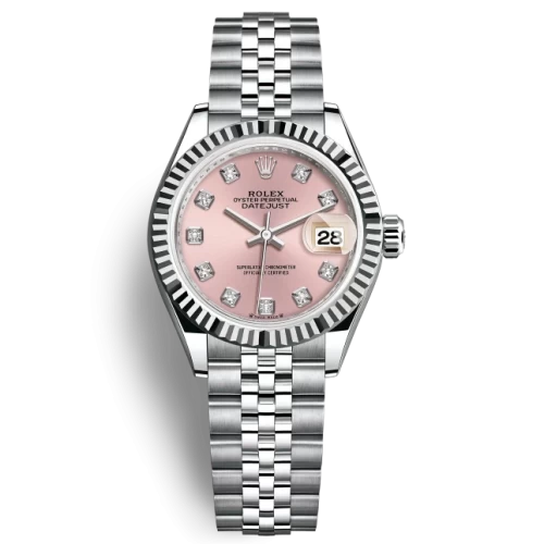 Rolex Lady-datejust 28mm 279174 hồng cọc kim full 2020