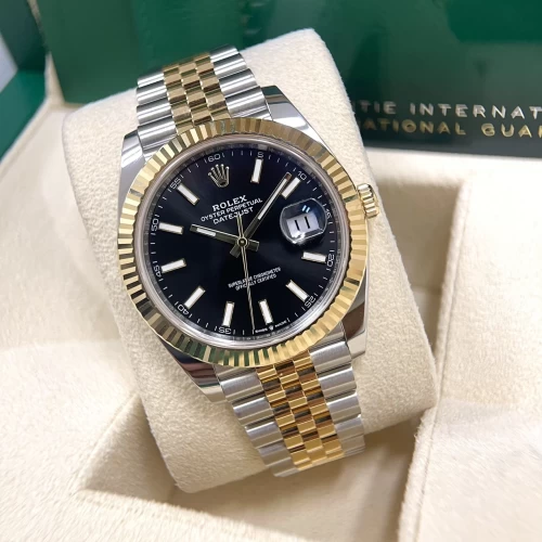 Rolex Datejust 41mm 126333 Black Index Full 10/2021