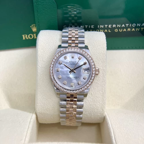 Rolex lady datejust 31mm 278381 Rbr Mop Kim Zin New 2023